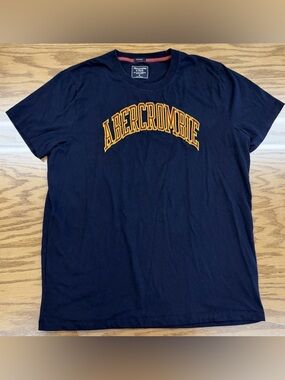 Vintage 90s Single Stitch Abercrombie & Fitch Embroidered Logo Shirt Muscle XL